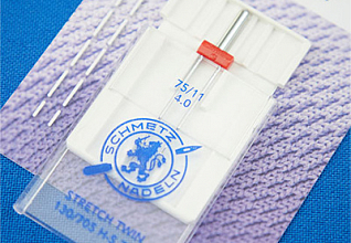 Иглы стретч двойные SHMETZ 130/705H-S ZWI №75/4.0, 1шт