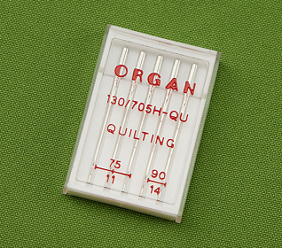 Иглы квилтинг ORGAN №75(3), 90(2), 5шт
