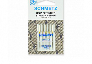 Иглы стретч двойные SCHMETZ 130/705H-S ZWI №75/2.5, 2шт