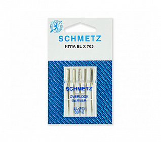 Иглы для плоскошовных машин SCHMETZ ELx705 CF №80, 5шт