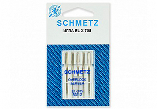 Иглы для плоскошовных машин SCHMETZ ELx705 CF №80, 5шт